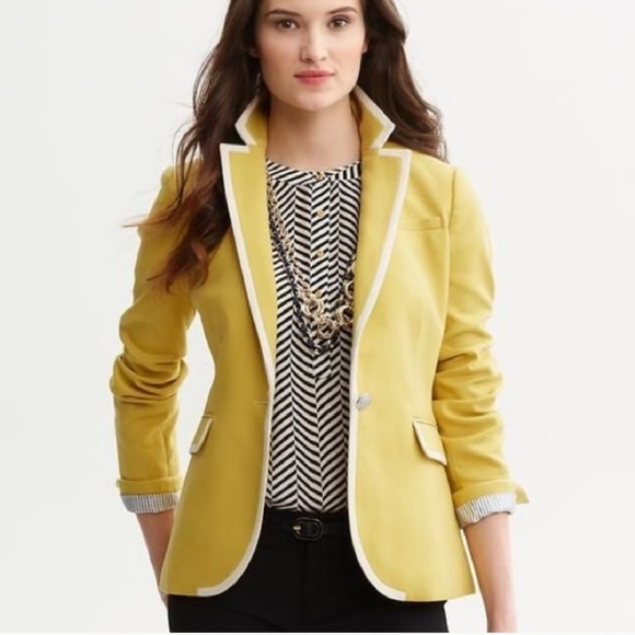 Banana Republic Jackets & Blazers - Banana Republic 0 XS Yellow Gold Blazer Jacket